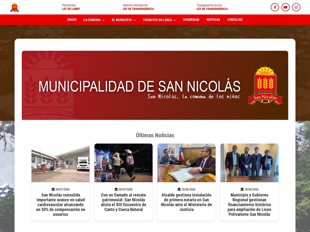 Portada de la Municipalidad de San Nicolás